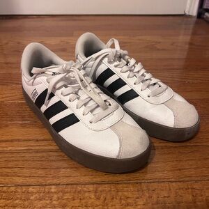 Adidas Women's White and Black Sneakers